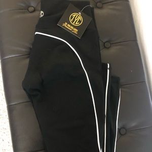 Til you collapse black track leggings